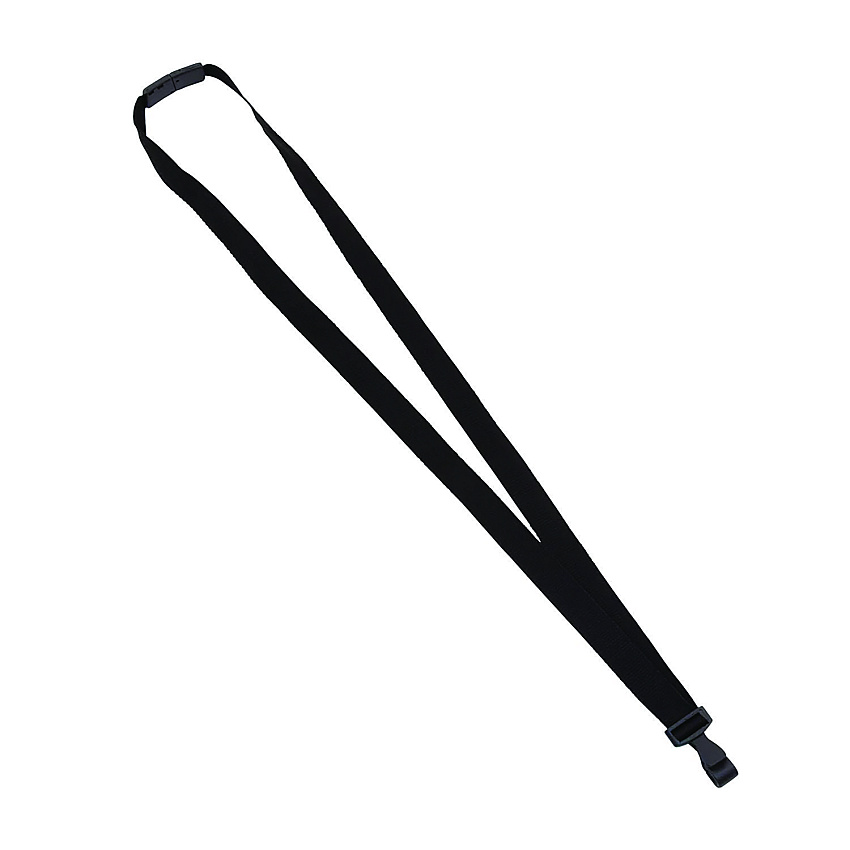 Advantus Breakaway Lanyard with Plastic Hook, 36" Long, Black, 12/Pack (97131)