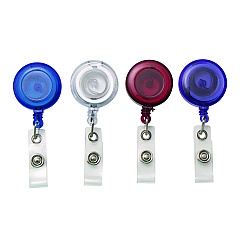Advantus Clip-On Badge Reel, Extends 30", Assorted Colors, 20/Pack (97759)