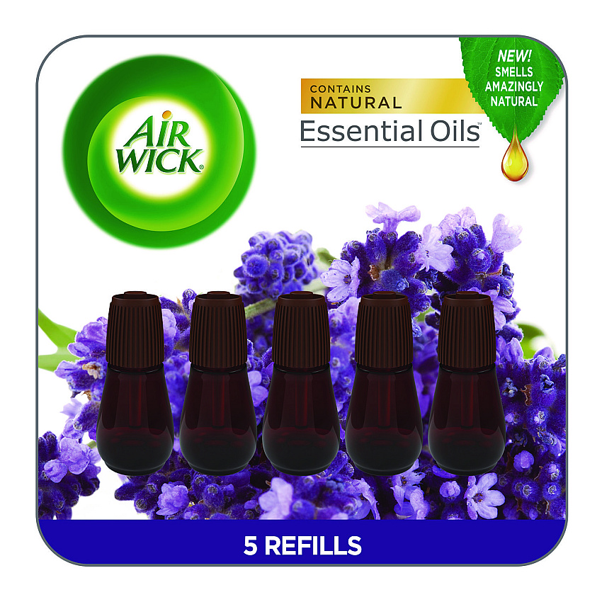 Air Wick Essential Mist Refill, Lavender and Almond Blossom, 5/Pack (6233803010)