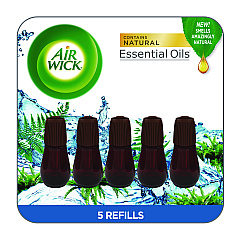 Air Wick Essential Mist Refill, Fresh Waters, 0.67 oz, 6/Pack (03011PK)