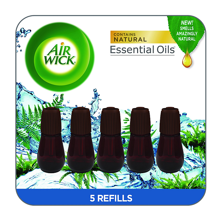 Air Wick Essential Mist Refill, Fresh Waters, 0.67 oz, 6/Pack (03011PK)