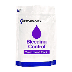 First Aid Only 12-Piece Bleeding Control Treatment Pack, 12 Pieces, Resealable Plastic Bag (91166)