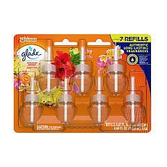 Glade Plugins Scented Oil Refill, Hawaiian Breeze, 0.67 oz, 7/Pack (350767)