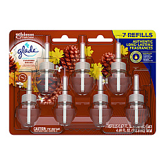 Glade Plugins Scented Oil Refill, Cashmere Woods, 0.67 oz, 7/Pack (350769)