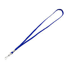 Advantus Deluxe Lanyard with J-Hook, Blue, 36" Long, 100/Pack (97129)
