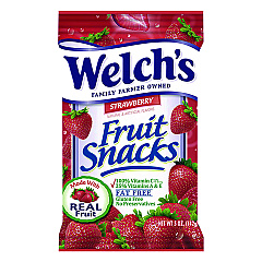 Welch's Fruit Snacks, Strawberry, 5 oz Pouch, 12/Box (PIM05096)
