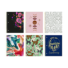 Roaring Spring Studio Series Notebook, 1-Subject, College Rule, Assorted Cover Set 3, (70) 11 x 9 Sheets (11323)