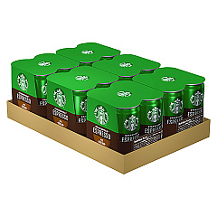 Starbucks Cold Brew Coffee, Doubleshot Espresso and Cream, 6.5 oz Can, 24/Carton (PEP10451)