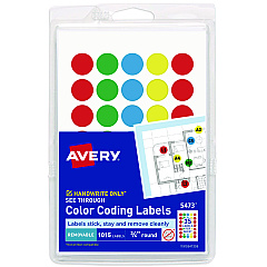 Avery 05473 Color Coding Labels