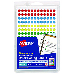 Avery 05795 Color Coding Labels