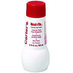 Carter's Neat-Flo Stamp Pad Inker, 2 oz Bottle, Red (21447EA)