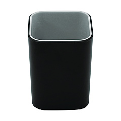 Advantus Fusion Pencil Cup, Plastic, 2.99 x 2.99 x 3.96, Black/Gray (37680)