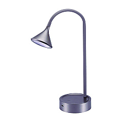 Black &amp; Decker Flexible Gooseneck LED Desk Lamp, with USB Port, Gray (VLED1812GRBD)