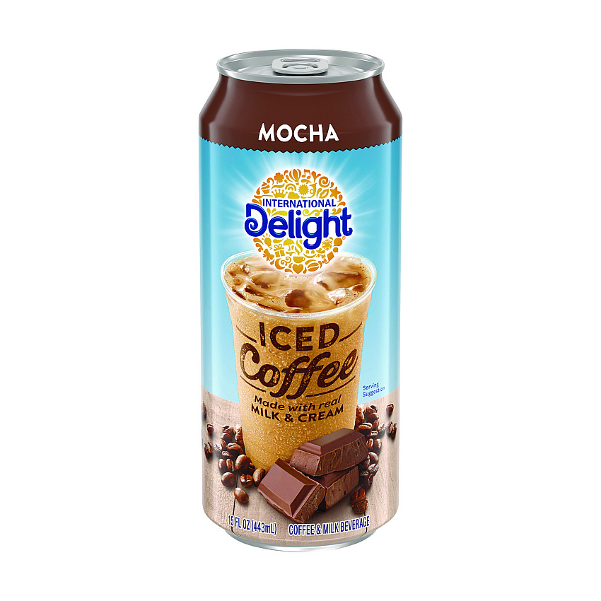 International Delight Iced Coffee, Mocha, 15 oz Can, 12/Carton (WWI07818)