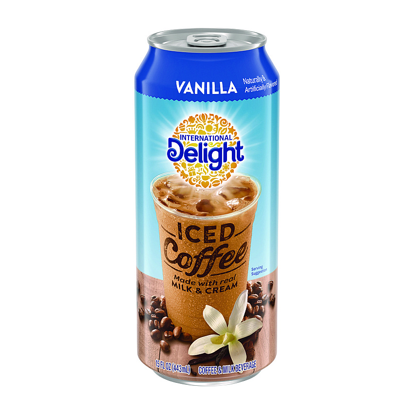 International Delight Iced Coffee, Vanilla, 15 oz Can, 12/Carton (WWI07823)
