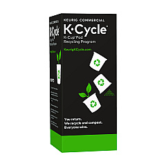 Keurig K-Cycle Cardboard Indoor Recycling Bin, Large, Cardboard, Black/Green/White, 5/Pack (5000350631)