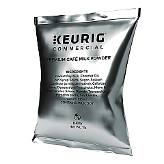 Keurig Premium Cafe Powders, Natural Milk, 16 oz Bag, 12/Carton (5000370311)