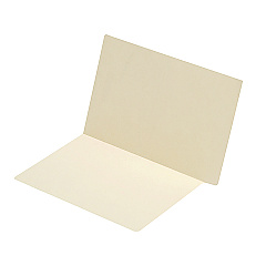 Medical Arts Press Compact End Tab File Folder, Straight Tabs, 0.75" Expansion, Manila, 100/Box (51454)
