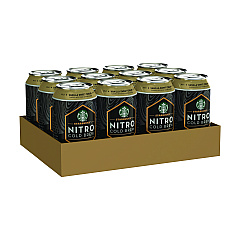 Starbucks Nitro Cold Brew Coffee, Vanilla Sweet Cream, 9.6 oz Can, 12/Carton (PEP19290)