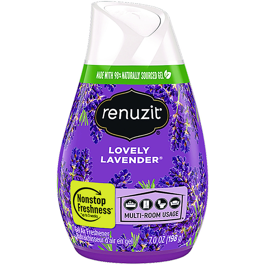 Renuzit Adjustables Air Freshener, Lovely Lavender, 7 oz Cone (43133)
