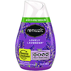 Renuzit Adjustables Air Freshener, Lovely Lavender, 7 oz Cone, 12/Carton (43133CT)