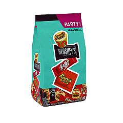 Hershey's Party Pack Miniatures Milk Chocolate Variety, Assorted, 33.38 oz Bag (20243)