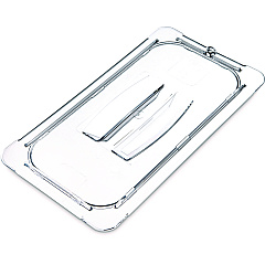 Carlisle StorPlus Polycarbonate Handled Universal Lid, 7 x 12.5 x 0.88, Clear, Plastic (10270U07)