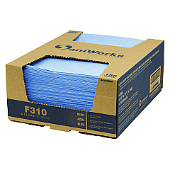 SaniWorks Deluxe Foodservice Wiper, 1-Ply, 13 x 21, Blue, 150/Carton (NF310QCBA)