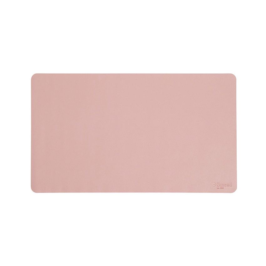 Smead Vegan Leather Desk Pads, 23.6 x 13.7, Light Pink (64839)