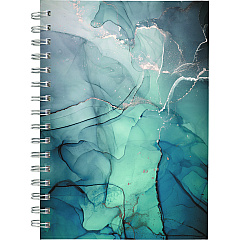 Cambridge Glacier Weekly/Monthly Planner, Glacier Artwork, 8.5" x 6.38", Blue/Gray/Silver Cover, 12-Month (Jan to Dec): 2025 (1727200)