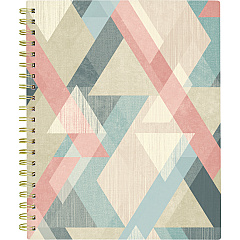 Cambridge Triad Weekly/Monthly Planner, Geometric Artwork, 11" x 9.25", Multicolor Cover, 12-Month (Jan to Dec): 2025 (1728905)