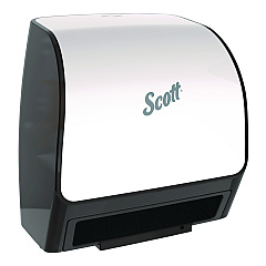 Scott Slimroll Electronic Towel Dispenser, 12.35 x 7.25 x 11.8, White/Black (47259)