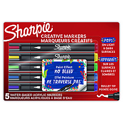 Sharpie Creative Markers, Medium Bullet Tip, Assorted Colors, 5/Pack (2196902)