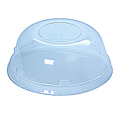 Fabri-Kal Kal-Clear/Nexclear Drink Cup Lids, Squat Dome Lid with 1.75" Hole, Fits 32 oz Cold Cups, Clear, 500/Carton (DLKC32S)