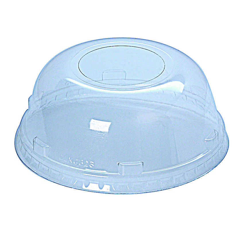 Fabri-Kal Kal-Clear/Nexclear Drink Cup Lids, Squat Dome Lid with 1.75" Hole, Fits 32 oz Cold Cups, Clear, 500/Carton (DLKC32S)