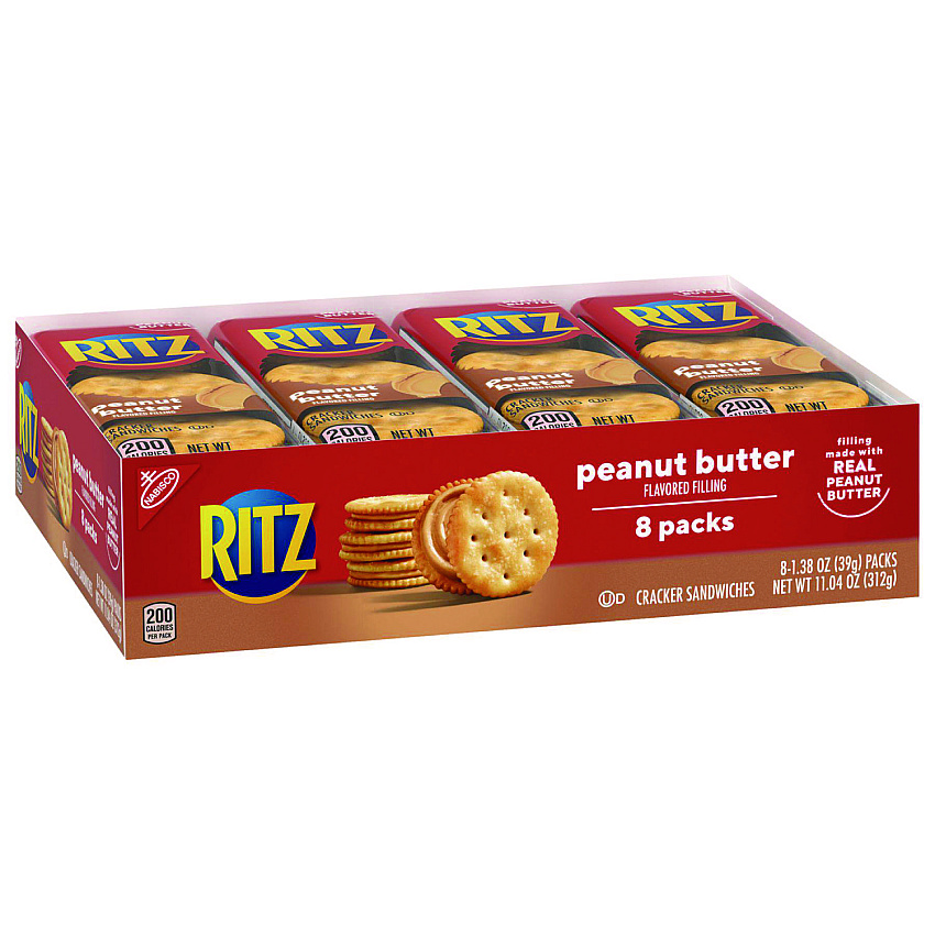 Nabisco Ritz Peanut Butter Cracker Sandwiches, 1.38 oz Pack (02104)