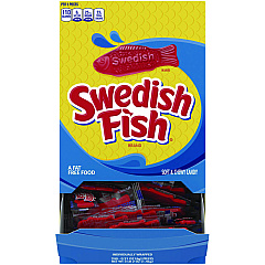 Swedish Fish Grab-and-Go Candy Snacks In Reception Box, 240-Pieces/Box (43146)