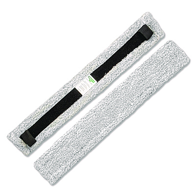 Unger VisaVersa Pro Microfiber Replacement Pad, 14", Light Gray, 10/Carton (VEP35)
