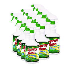 Spray Nine Heavy Duty Cleaner/Degreaser/Disinfectant, Citrus Scent, 32 oz, Trigger Spray Bottle, 12/Carton (26832CT)