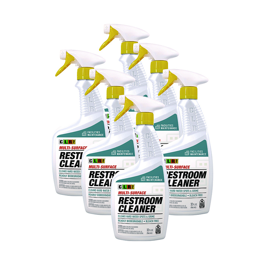 CLR PRO Restroom Cleaner, 32 oz Pump Spray, 6/Carton (FMRC326PRO)