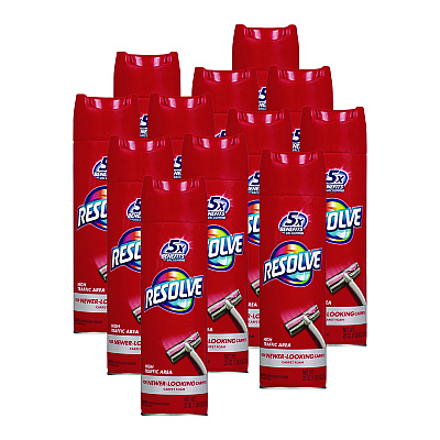 RESOLVE Foam Carpet Cleaner, Foam, 22 oz Aerosol Spray, 12/Carton (00706CT)