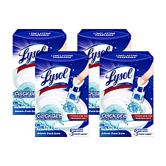 LYSOL Brand Click Gel Automatic Toilet Bowl Cleaner, Ocean Fresh, 6/Box, 4 Boxes/Carton (89059CT)