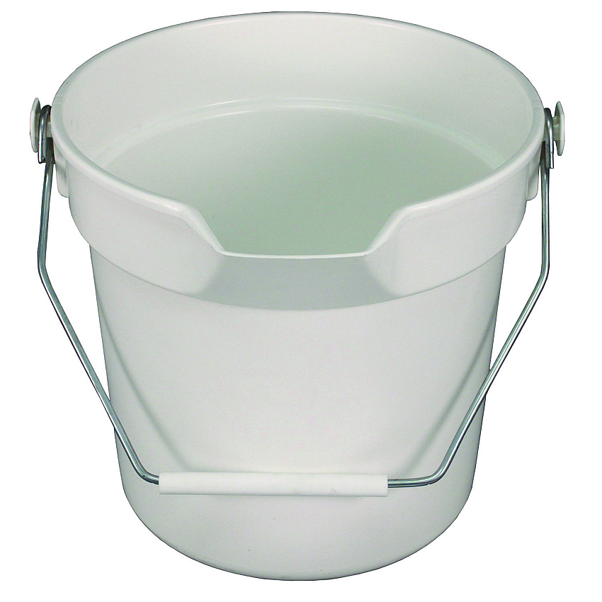 Impact Deluxe Heavy-Duty Bucket, Gray, Polypropylene, 10qt, 10 5/8dia x 10 1/4h (5510)