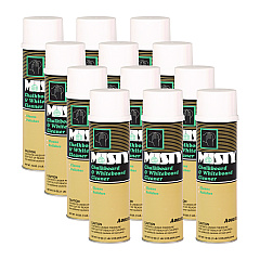 Misty Chalkboard and Whiteboard Cleaner, 19 oz Aerosol Spray, 12/Carton (1001403)