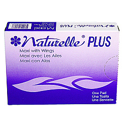 Impact Naturelle Maxi Pads Plus, #4 with Wings, 250 Individually Wrapped/Carton (25189973)