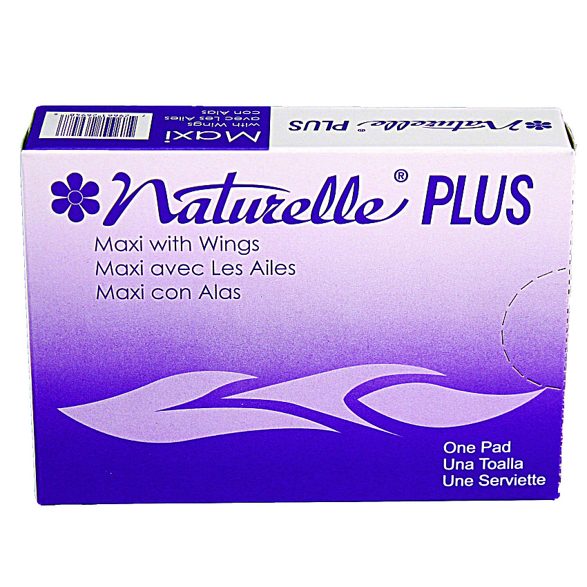 Impact Naturelle Maxi Pads Plus, #4 with Wings, 250 Individually Wrapped/Carton (25189973)