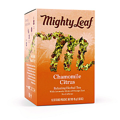 Mighty Leaf Tea Whole Leaf Tea Pouches, Chamomile Citrus, 15/Box (510136)