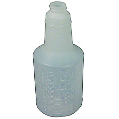 Impact Plastic Bottles with Graduations, 24 oz, Clear, 24/Carton (5024WG2491)