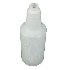 Impact Plastic Bottles with Graduations, 32 oz, Clear, 12/Carton (5032WGDZUN)