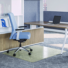 Deflecto Oceanmat Carpet Chair Mat, 46 x 60, Clear (CM1K442FOCB)